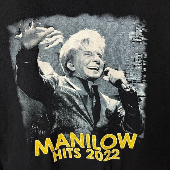 2022 Barry Manilow Hits Concert T Shirt Adult Black Medium M American Singer - Picture 6 of 16